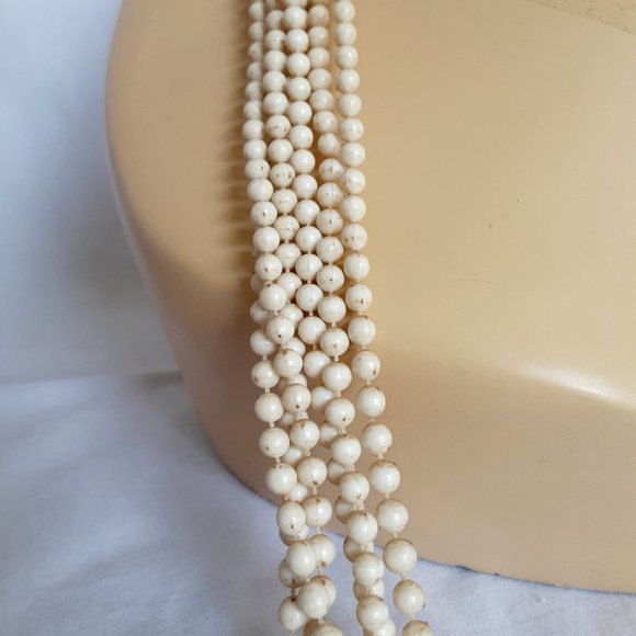 Vintage  multi strand long bead necklace - Picture 5 of 6